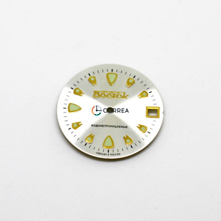 Циферблат для годинника Восток сріблястий CV-003 - 5